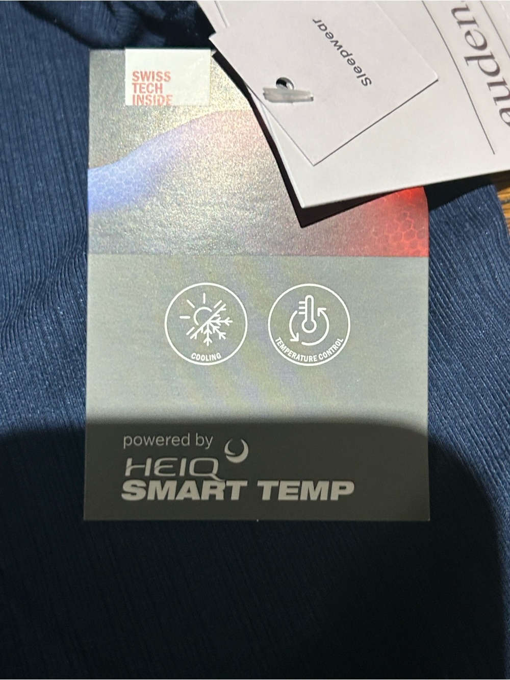 Navy Blue Lightweight Lounge Shorts - Picture 4 of 5